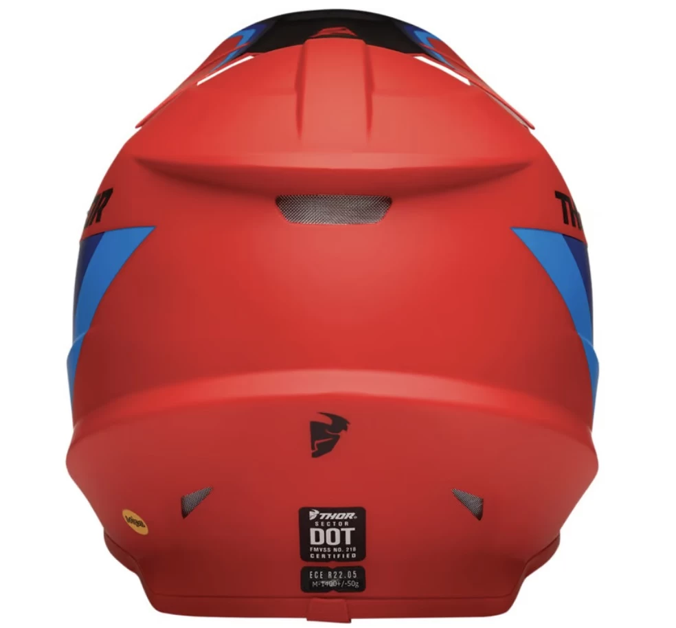 Thor Sector MIPS Runner Helmet 2023 Red/Blue 2 Thor Sector MIPS Runner Helmet 2023 Red/Blue - Image 2