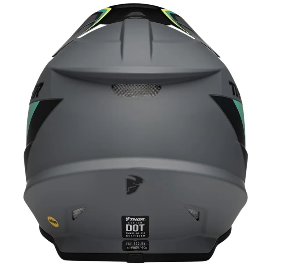 Thor Sector MIPS Runner Helmet 2023 Grey/Teal 2 Thor Sector MIPS Runner Helmet 2023 Grey/Teal - Image 2