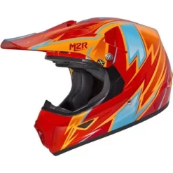 M2R XYOUTH THUNDER PC-8 ORANGE KIDS HELMET