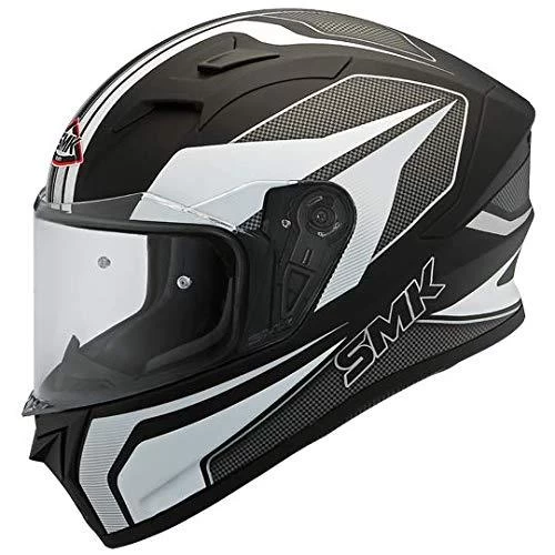 SMK STELLAR DYNAMO MOTORCYCLE HELMET (MA216) - MATT BLACK/WHITE GREY 1 SMK STELLAR DYNAMO MOTORCYCLE HELMET (MA216) - MATT BLACK/WHITE GREY