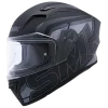 SMK STELLAR STAGE MOTORCYCLE HELMET (MA262) - MATT BLACK/GREY BLACK
