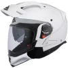SMK HYBRID EVO MOTORCYCLE HELMET (GL100) - WHITE
