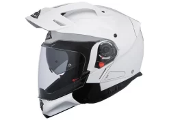 SMK HYBRID EVO MOTORCYCLE HELMET (GL100) - WHITE