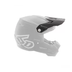 6D ATR-2 REPLACEMENT HELMET PEAK VISOR- SOLID MATTE BLACK