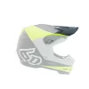 6D ATR-2 QUADRANT REPLACEMENT HELMET PEAK - NEON YELLOW/GREY/BLACK