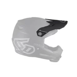 6D ATR-2Y REPLACEMENT HELMET PEAK - SOLID MATTE BLACK