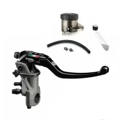 BREMBO 19RCS CORSA CORTA RADIAL MASTER BRAKE CYLINDER (110C74010 And Light Smoke Brake Fluid Reservoir Kit)