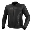 ARGON SCORCHER PERFORATED MOTORCYCLE JACKET - BLACK/GREY