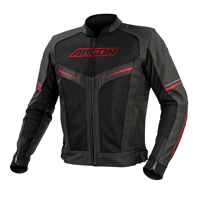 ARGON FUSION MOTORCYCLE JACKET - BLACK/RED 1 ARGON FUSION MOTORCYCLE JACKET - BLACK/RED