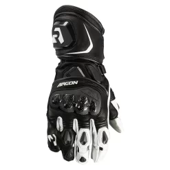 ARGON MISSION MOTORCYCLE GLOVES - BLACK/WHITE