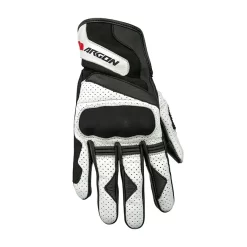 ARGON CHARGE MOTORCYCLE GLOVES - BLACK/WHITE