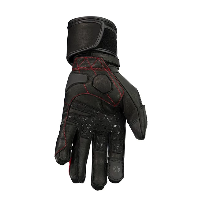ARGON ENGAGE SWIFT LADIES MOTORCYCLE GLOVES - BLACK/RED 2 ARGON ENGAGE SWIFT LADIES MOTORCYCLE GLOVES - BLACK/RED - Image 2