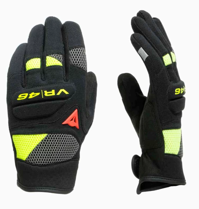 DAINESE VR46 CURB SHORT GLOVES 1 DAINESE VR46 CURB SHORT GLOVES