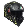 AGV K5 S Tornado Matt Black/Yw Flur