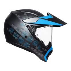 AGV AX9 Antartica Matt Black/Cyan -Motorcycle Gear Store 77 693 044