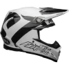 BELL 2021 MOTO-9 FLEX FASTHOUSE NEWHALL WHITE / BLACK HELMET
