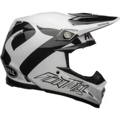 BELL 2021 MOTO-9 FLEX FASTHOUSE NEWHALL WHITE / BLACK HELMET