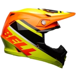BELL 2021 MOTO-9 MIPS PROPHECY GLOSS YELLOW / ORANGE / BLACK HELMET