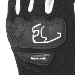 BERING YORK BLACK/WHITE GLOVES -Motorcycle Gear Store BGE452T6