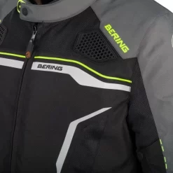 BERING BATIST BLACK/GREY JACKET -Motorcycle Gear Store BTB10484