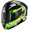 Shark D-Skwal 2 Penxa Helmet Black/Green/Yellow