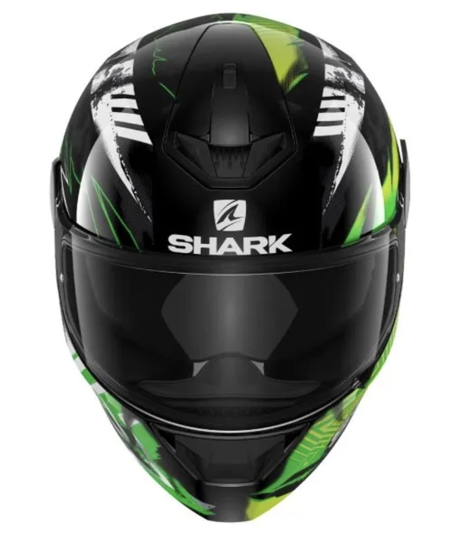 Shark D-Skwal 2 Penxa Helmet Black/Green/Yellow 4 Shark D-Skwal 2 Penxa Helmet Black/Green/Yellow - Image 4