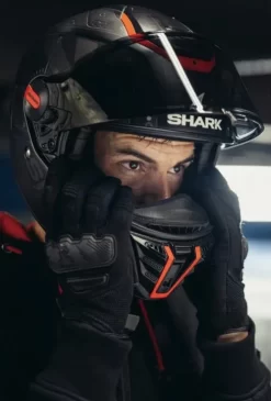 Shark Spartan RS Stingrey Mat Helmet Black/Red -Motorcycle Gear Store HE8113EKAR 3