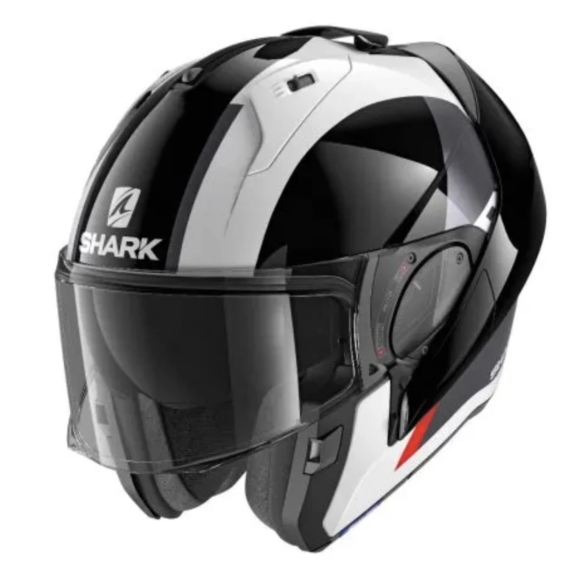 Shark Evo-ES Endless Helmet White/Black/Red 2 Shark Evo-ES Endless Helmet White/Black/Red - Image 2