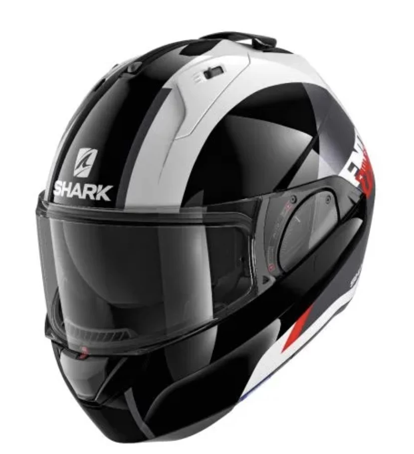 Shark Evo-ES Endless Helmet White/Black/Red 1 Shark Evo-ES Endless Helmet White/Black/Red