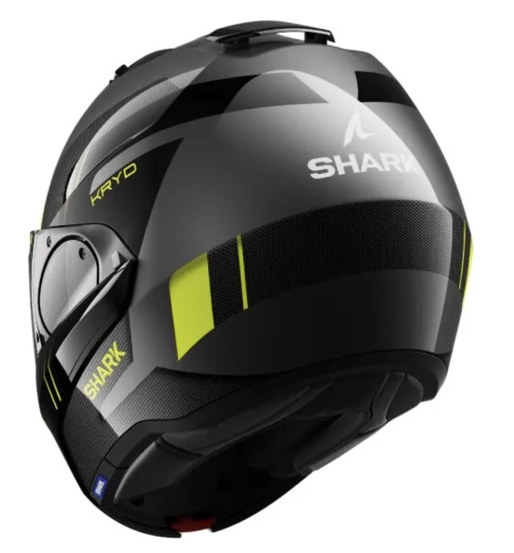 Shark Evo-ES Kryd Helmet Anthracite/Black/Yellow 2 Shark Evo-ES Kryd Helmet Anthracite/Black/Yellow - Image 2