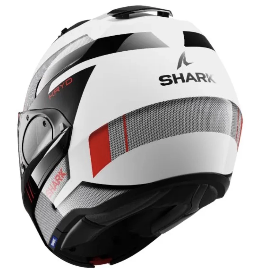 Shark Evo-ES Kryd Helmet White/Black/Red 2 Shark Evo-ES Kryd Helmet White/Black/Red - Image 2