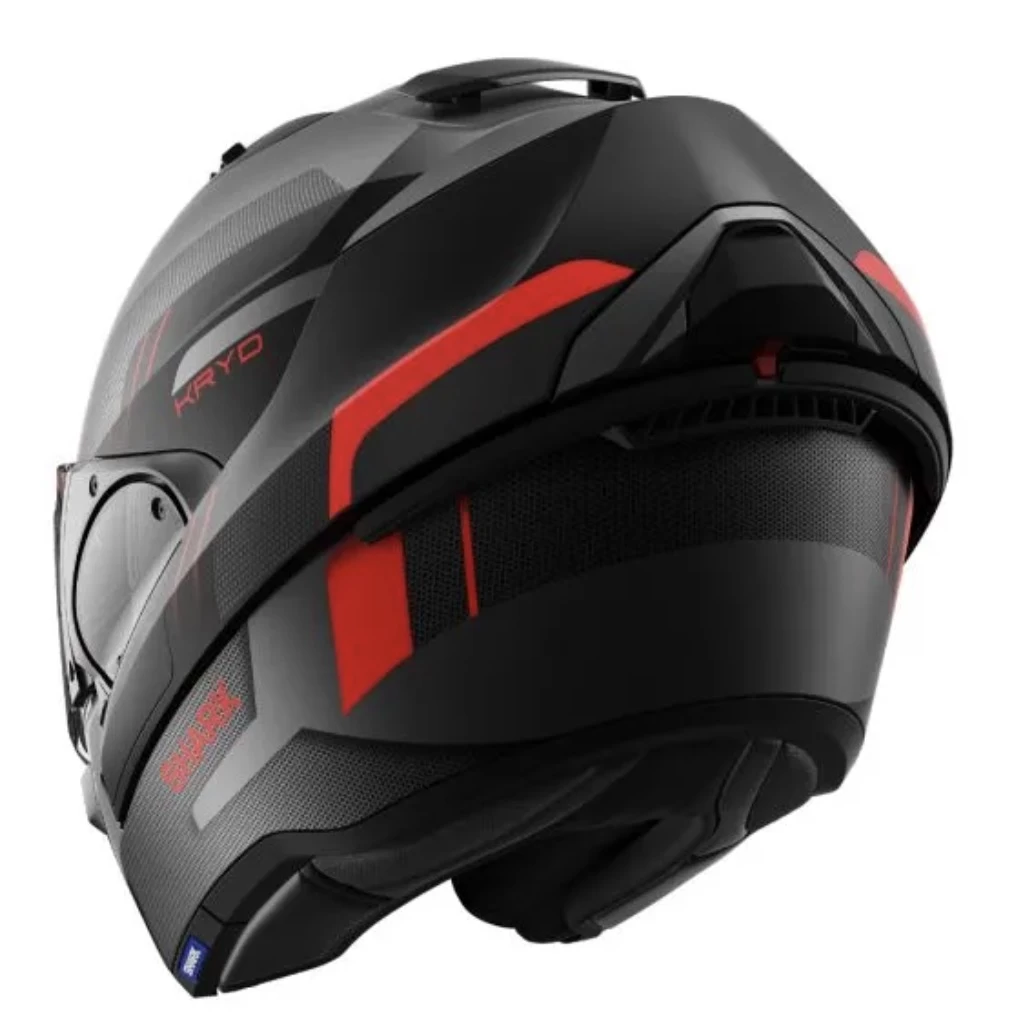 Shark Evo-ES Kryd Mat Helmet Black/Red 4 Shark Evo-ES Kryd Mat Helmet Black/Red - Image 4