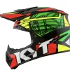 KYT JUMPSHOT #1 HELMET BLACK-FLURO/GREEN-YELLOW