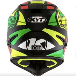KYT JUMPSHOT #1 HELMET BLACK-FLURO/GREEN-YELLOW -Motorcycle Gear Store KYSJS00013