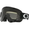 Oakley O-Frame MX Dirt Bike Motocross Dark Grey Lens Goggles - Jet Black