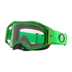 Oakley Airbrake Motorcycle Goggles With Clear Lens - Green