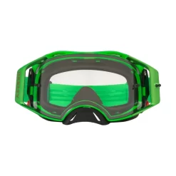 Oakley Airbrake Motorcycle Goggles With Clear Lens - Green -Motorcycle Gear Store OA7046A800 1