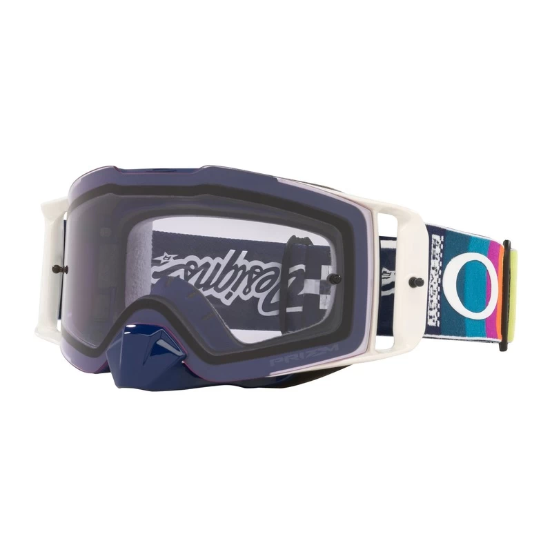 Oakley Front Line Troy Lee Design Motorcycle Goggles With Prizm Low Light Lens - Graph White 1 Oakley Front Line Troy Lee Design Motorcycle Goggles With Prizm Low Light Lens - Graph White