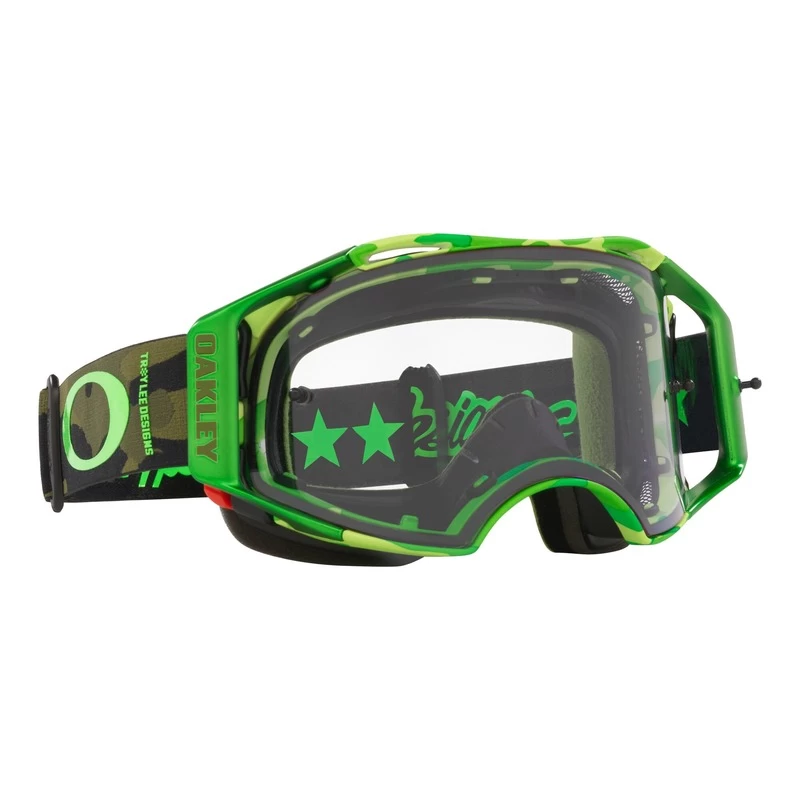 Oakley Airbrake MTB Troy Lee Designs Motorcycle Goggles With Prizm Low Light Lens - Dazzle Green 2 Oakley Airbrake MTB Troy Lee Designs Motorcycle Goggles With Prizm Low Light Lens - Dazzle Green - Image 2