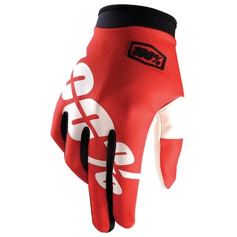 100% ITRACK FIRE RED GLOVES 1 100% ITRACK FIRE RED GLOVES