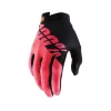 100% ITRACK BLACK/FLUO RED GLOVES