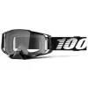 100% ARMEGA GOGGLE BLACK CLEAR LENS