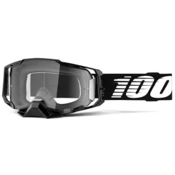 100% ARMEGA GOGGLE BLACK CLEAR LENS
