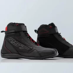 RST FRONTIER CE MOTORCYCLE RIDE SHOES - BLACK/RED