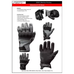 RST ADVENTURE-X CE GLOVE -Motorcycle Gear Store RSGS239260 2