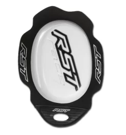 RST FACTORY REVERSE VELCRO MOTORCYCLE KNEE SLIDER - WHITE