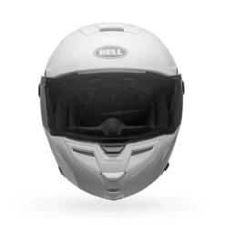 Bell SRT Modular Solid Gloss White Helmet -Motorcycle Gear Store bell srt modular street helmet gloss white f