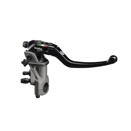 BREMBO 19RCS CORSA CORTA RADIAL MASTER BRAKE CYLINDER (110C74010 And Light Smoke Brake Fluid Reservoir Kit) - Image 4