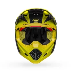 Bell Moto-9 Flex Division Matte/Gloss Black/Hi Viz/Grey Helmet -Motorcycle Gear Store division viz 3
