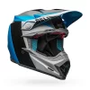Bell Moto-9 Flex Division Matte/Gloss White/Black/Blue Helmet